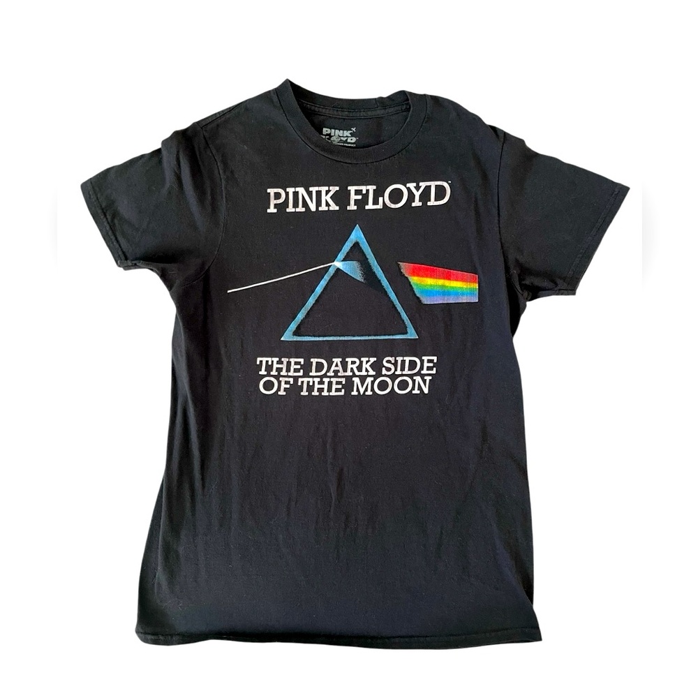 Officially Licensed Pink Floyd Dark Side of the Moon T-Shirt, Black, Size S